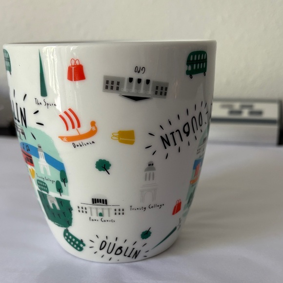 Dublin Themed White Ceramic Mug - Picture 2 of 6